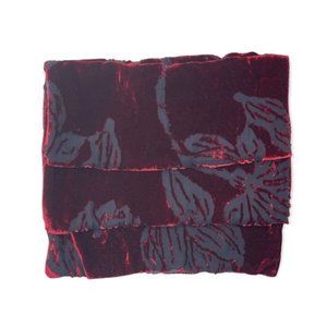 NEW Saldarini Luxurious Burnout Velvet & Silk Scarf  NWOT